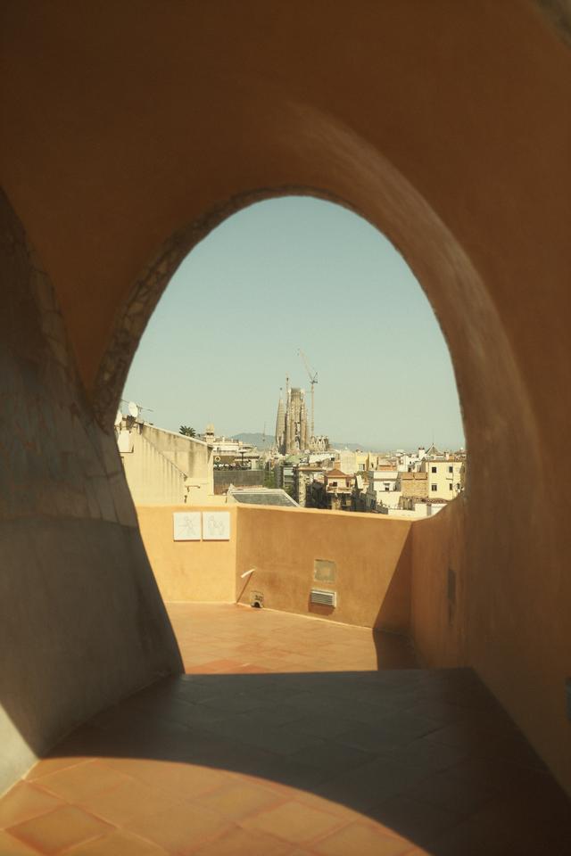 Sagrada from Casa Mila