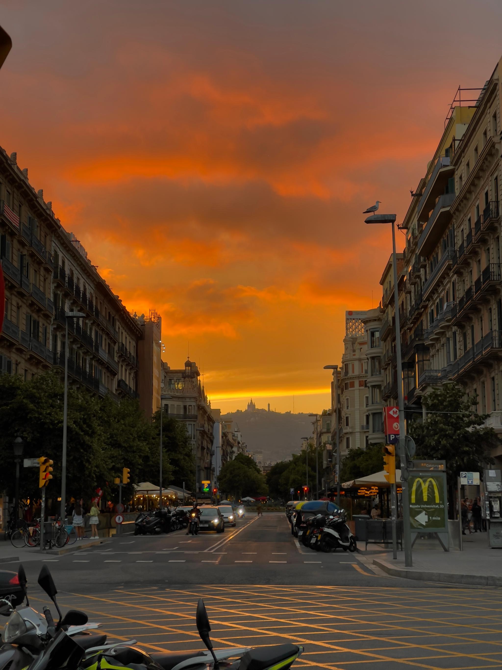 Sunsets in Barcelona